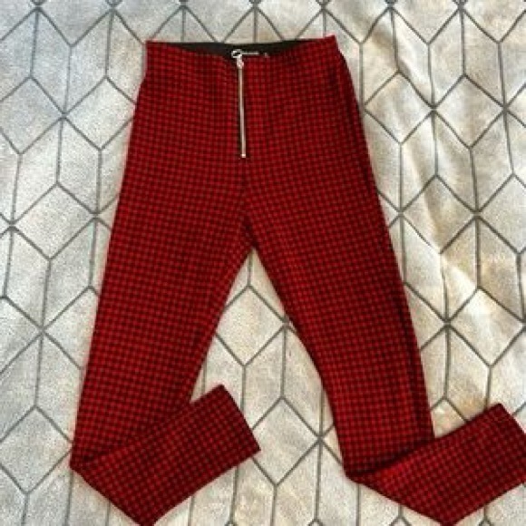 Zara Pants - Plaid red and Black Zara pants xl
